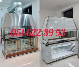 Soyuducu vitrin + manqal 