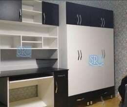 Dolab və yazı masası