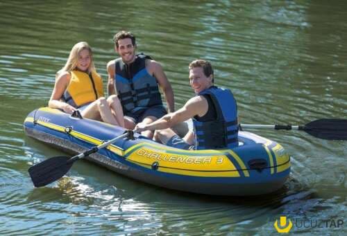 Hava ilə doldurma 3 nəfərlik Qayıq.İntex
