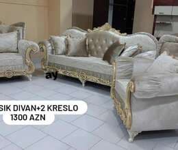 Divan və kreslo dəsti