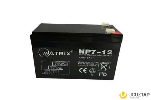 Matrix 12V 7Ah Batareya