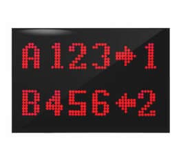 Növbə sistemi üçün "Dot-Matrix LED Ana Gösterge"