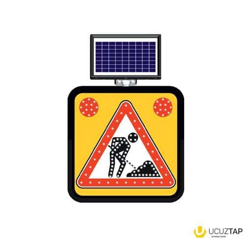 Günəş panelli yol nişanları