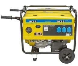 Generator Aksa 5.5 kVa açarlı benzinli portatif model AAP5500E