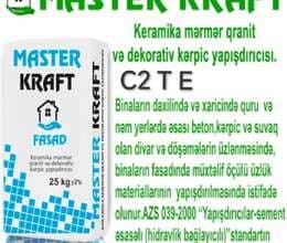 Kafel metlax yapışdırıcısı "Master Kraft"