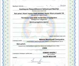 Dövriyyəli lisenziyalı tikinti şirkəti satılır