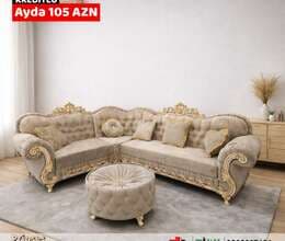 Klassik künc divan dəsti Kreditlə