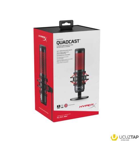 HyperX Quadcast Qara RGB professional mikrofonu