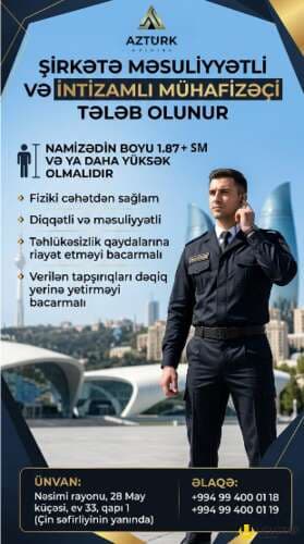 Mühafizəçi Vakansiyası
